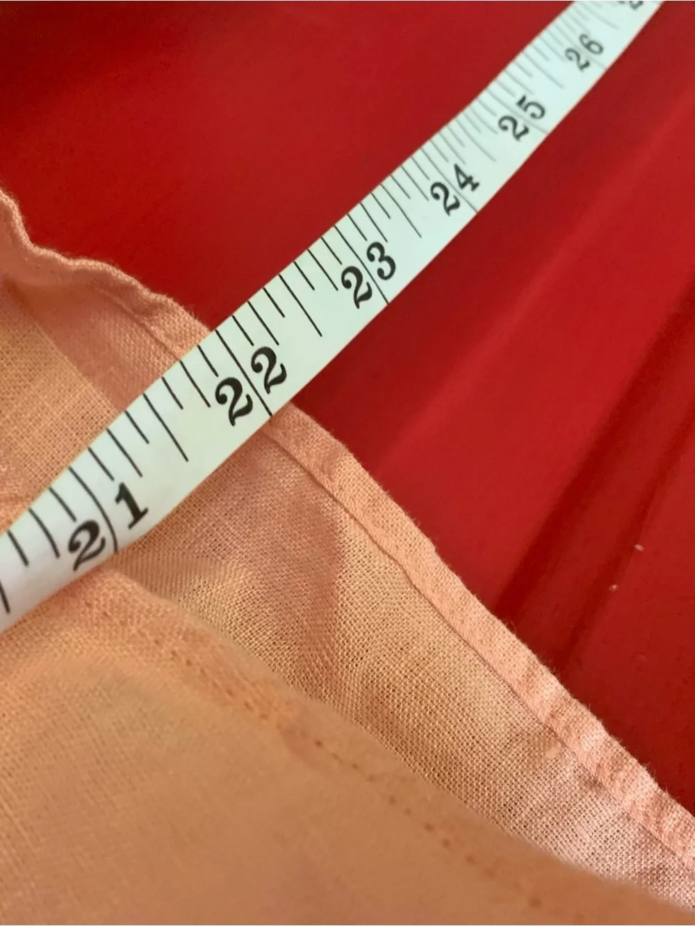 J CREW 100% Linen Cabana Top in Peach